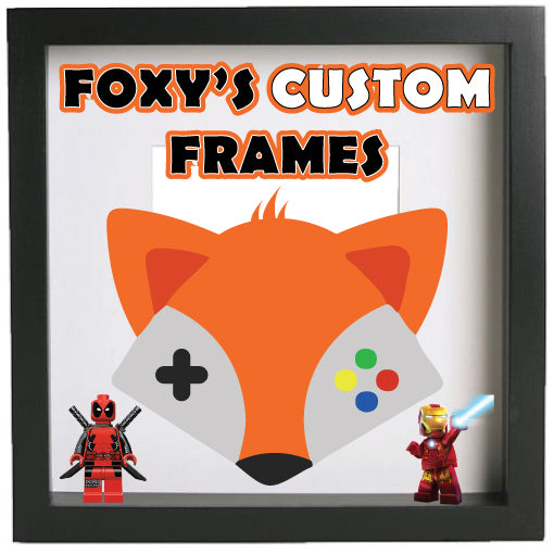 Deadpool Lego Display Case - Minifigure Display Background and Frames