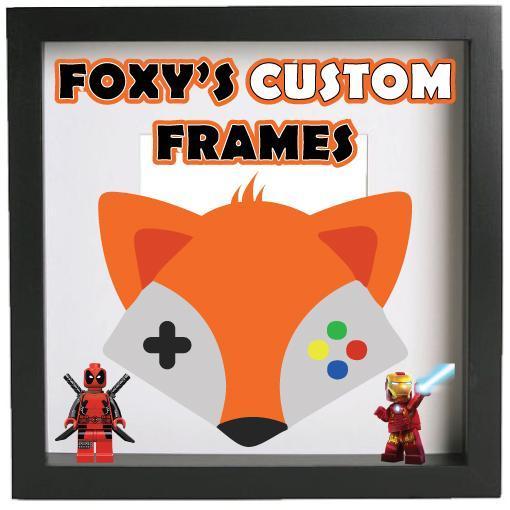 Deadpool Signed Lego Display Case - Minifigure Display Background and Frames