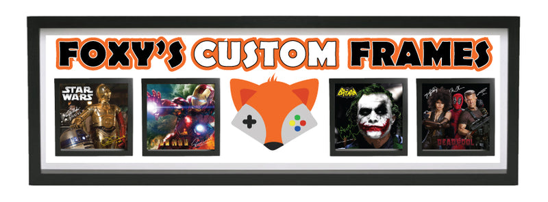Joker Heath Ledger Signed Lego Display Case - Minifigure Display Background and Frames