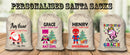 Personalised Penguin Santa Sack Blue Adam XL EXTRA LARGE Custom Name