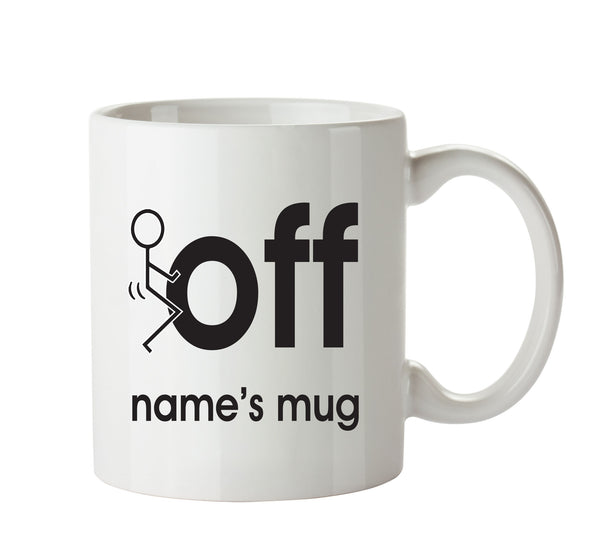 Fuck Off Stickman - Adult Mug – printed mug product image 1