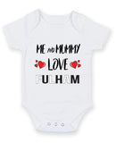 Me and Mummy love fulham Personalised FOOTBALL TEAM Baby Grow