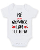 Me and My Godfather Love fulham Personalised FOOTBALL TEAM Baby Grow