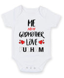 Me and My Godmother Love fulham Personalised FOOTBALL TEAM Baby Grow