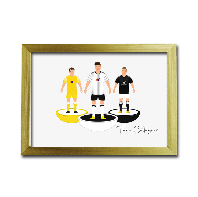 Fulham Football Club gift - Tiny Men Big Balls Poster