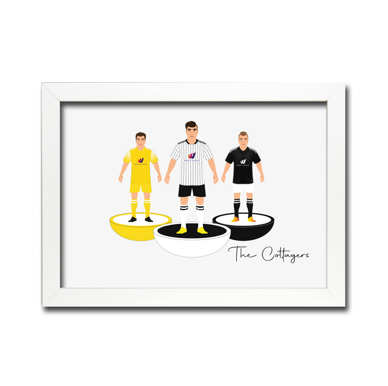 Fulham Football Club gift - Tiny Men Big Balls Poster