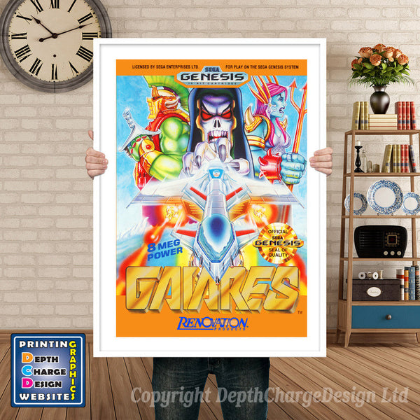 Gaiares - Sega Megadrive Inspired Retro Gaming Poster