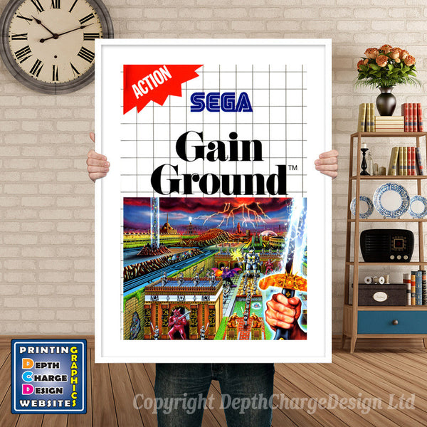 Gaining Ground Inspired Retro Gaming Poster