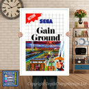 Gaining Ground Inspired Retro Gaming Poster A4 A3 A2 Or A1