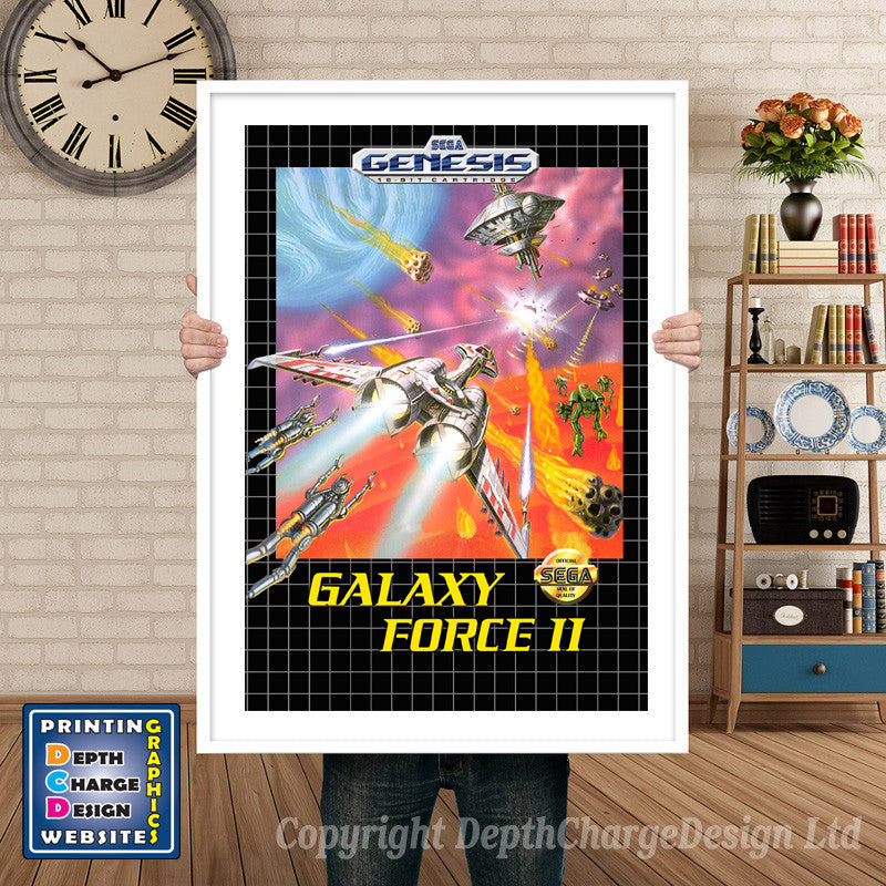 Galaxy Force 2 - Sega Megadrive Inspired Retro Gaming Poster A4 A3 A2 Or A1