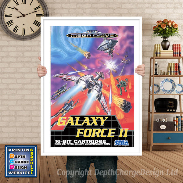 Galaxy Force 2 Eu - Sega Megadrive Inspired Retro Gaming Poster