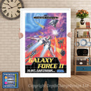 Galaxy Force 2 Eu - Sega Megadrive Inspired Retro Gaming Poster A4 A3 A2 Or A1