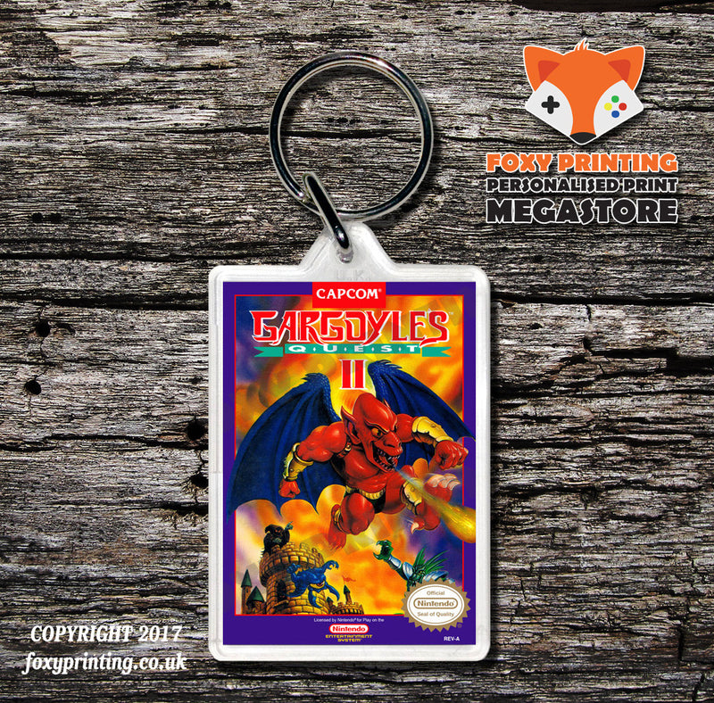 Galaxy5000 Retro NES Game Cover Art Gaming Keyring