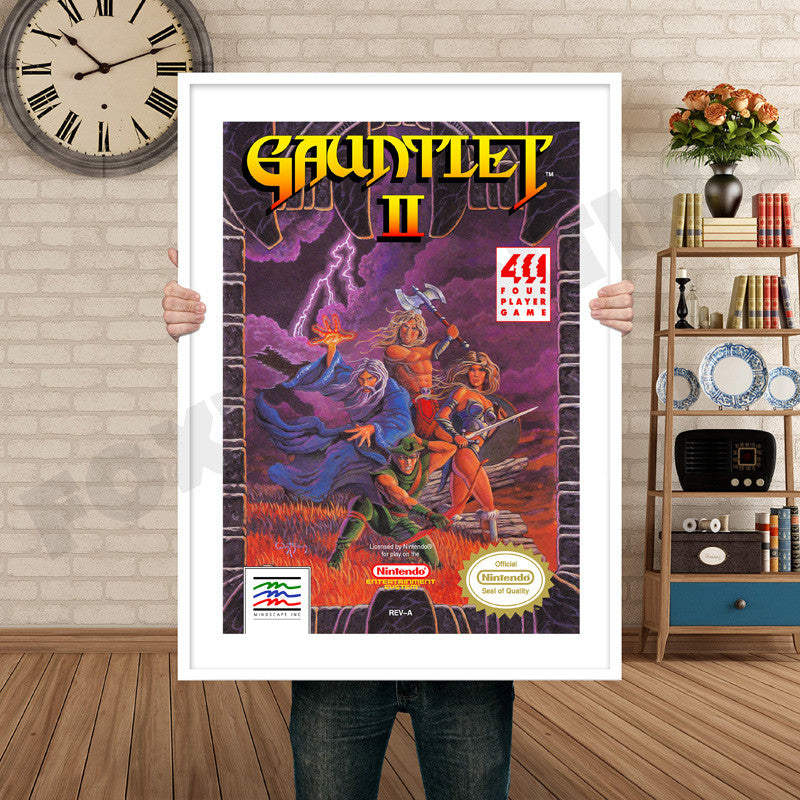 Gauntlet2 Retro GAME INSPIRED THEME Nintendo NES Gaming A4 A3 A2 Or A1 Poster Art 253