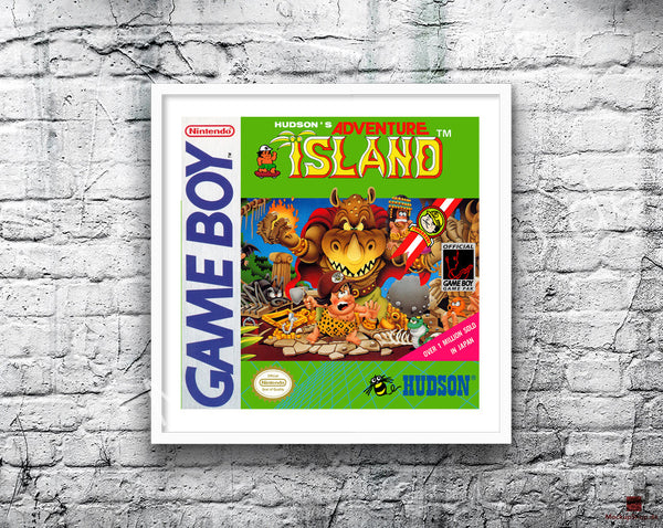 Adventure Island Game Style Inspired Retro Gaming Poster