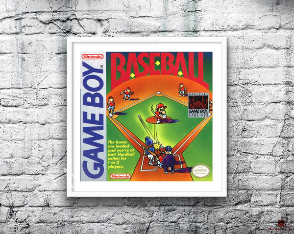 Baseball Game Style Inspired Retro Gaming Poster