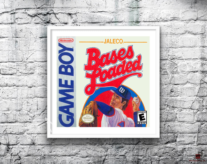Bases Loaded Game Style Inspired Retro Gaming Poster A2 A3 Or A4