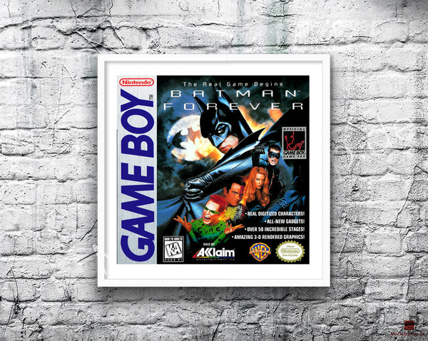 Batman Forever Game Style Inspired Retro Gaming Poster