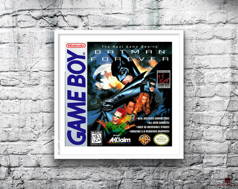 Batman Forever Game Style Inspired Retro Gaming Poster A2 A3 Or A4