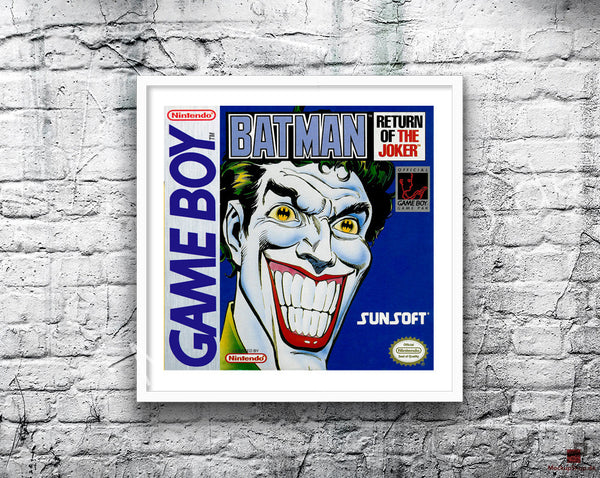Batman Return Of The Joker Game Style Inspired Retro Gaming Poster