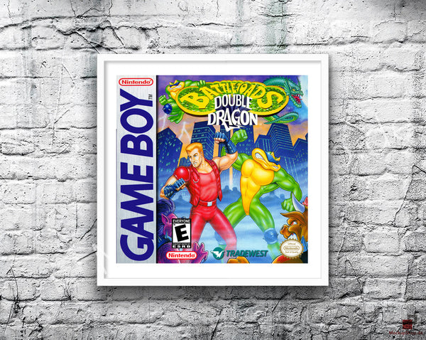 Battle Toads Double Dragon Game Style Inspired Retro Gaming Poster