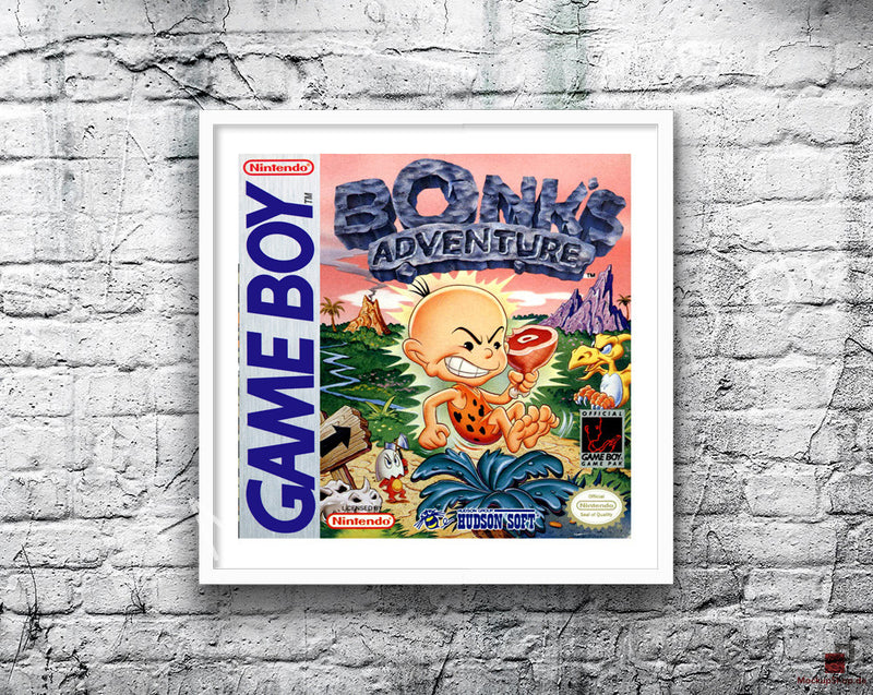 Bonks Adventure Game Style Inspired Retro Gaming Poster A2 A3 Or A4