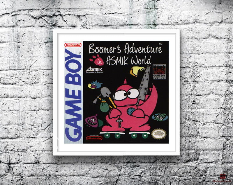 Boomers Adventure Inasmik World Game Style Inspired Retro Gaming Poster A2 A3 Or A4