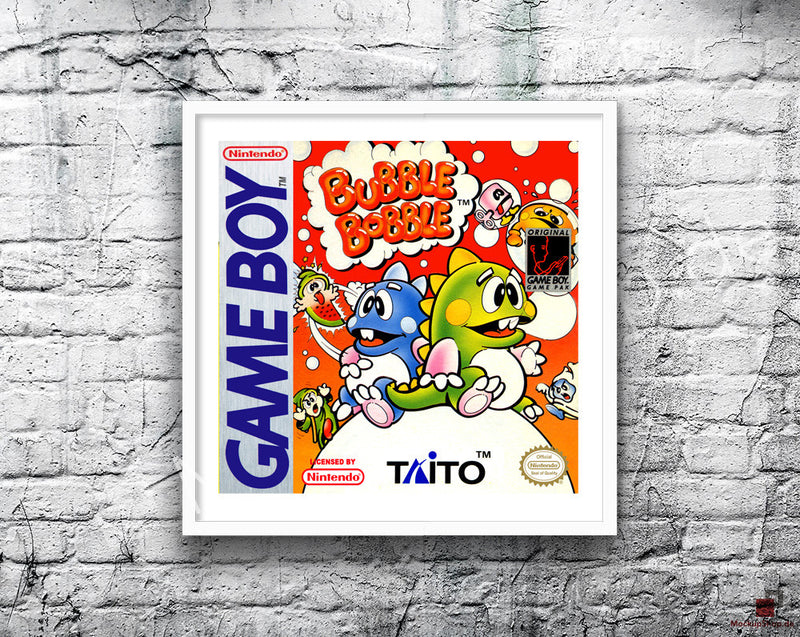 Bubble Bobble Game Style Inspired Retro Gaming Poster A2 A3 Or A4