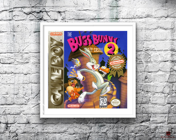 Bugs Bunny Crazy Castle 2 Ca Game Style Inspired Retro Gaming Poster