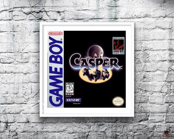 Casper Game Style Inspired Retro Gaming Poster