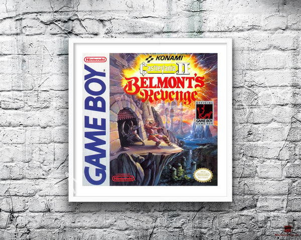 Castlevania 2 Belmonts Revenge Game Style Inspired Retro Gaming Poster
