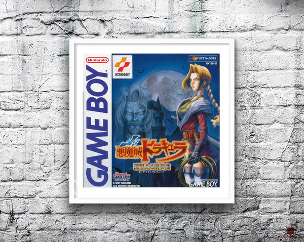Castlevania Legends Jp Game Style Inspired Retro Gaming Poster