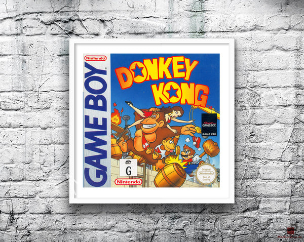 Donkeykong Au Game Style Inspired Retro Gaming Poster