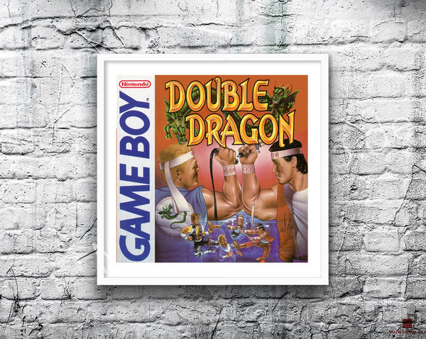 Doubledragon Game Style Inspired Retro Gaming Poster