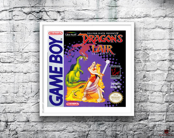 Dragons Lair Game Style Inspired Retro Gaming Poster