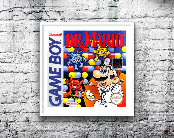 Dr Mario 0 Game Style Inspired Retro Gaming Poster