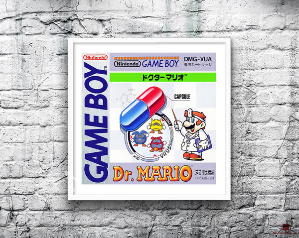 Dr Mario Jp Game Style Inspired Retro Gaming Poster