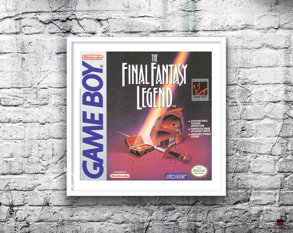 Final Fantasy Legend Game Style Inspired Retro Gaming Poster