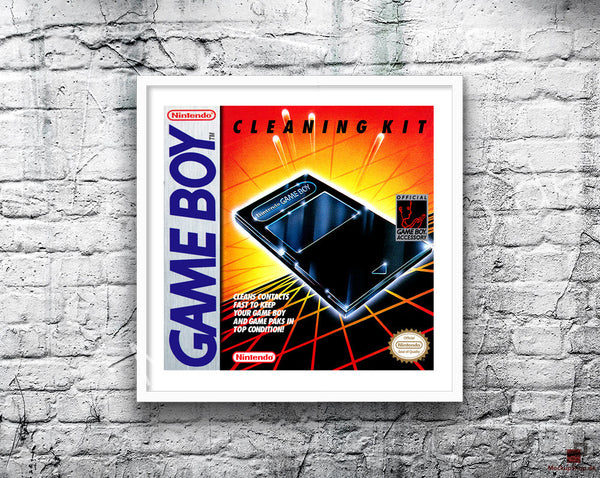 Gameboy Cleaning Kit Game Style Inspired Retro Gaming Poster
