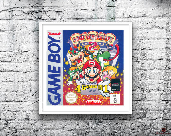 Gameboy Gallery 2 Au Game Style Inspired Retro Gaming Poster