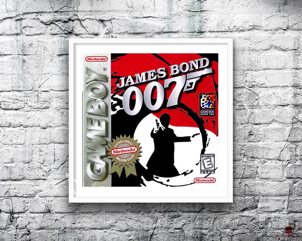 James Bond007 Game Style Inspired Retro Gaming Poster