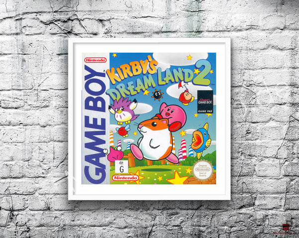 Kirbys Dream L And 2 Au Game Style Inspired Retro Gaming Poster