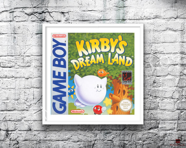 Kirbys Dream L And Au Game Style Inspired Retro Gaming Poster
