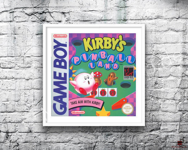 Kirby Spinball Land Game Style Inspired Retro Gaming Poster