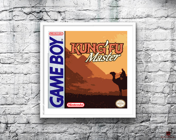 Kung Fu Master Game Style Inspired Retro Gaming Poster