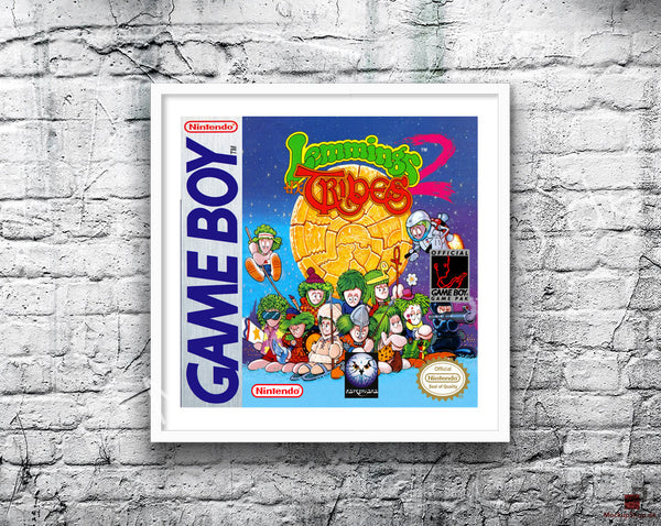 Lemmings 2 Tribes Game Style Inspired Retro Gaming Poster