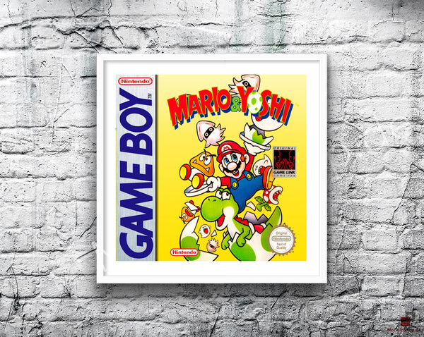 Mario And Yoshi 2 Eu Game Style Inspired Retro Gaming Poster