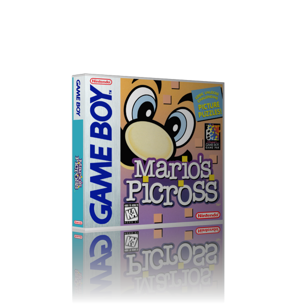 Marios Picross 2 REPLACEMENT Retro Gaming Case