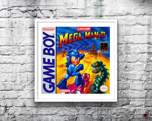 Megaman 3 Game Style Inspired Retro Gaming Poster