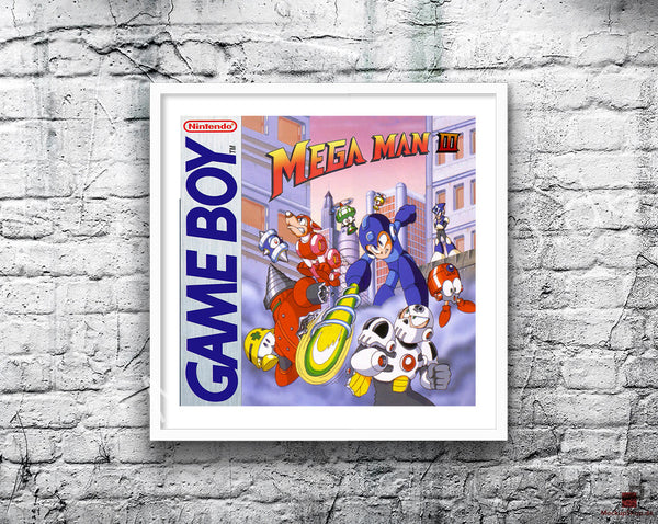 Megaman 3 2 Game Style Inspired Retro Gaming Poster